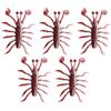 Amesor Soft Lure Esca Morbida Artificiale Set Da 5 Pezzi Forma Acqua Salata | Esche Da Pesca Per Branzino Da Uomo Acqua Salata Sport All'Aperto Trota E Branzino