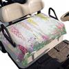 Generic Coprisedile Golf Cart Fiori Colorati in Poliestere | 130 x 79 cm