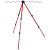 Generic Treppiede telescopico per canna da pesca in alluminio, supporto a terra per | Supporto treppiede regolabile in lega di alluminio (lunghezza gamba 56-120 cm, larghezza superiore 87 cm). Caratteristiche