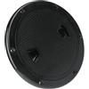 BESTOMZ ABS Coperchio Boccaporto Rotondo Nero Antiscivolo per Kayak | Superficie Antiscivolo, Guarnizione in Gomma Integrata, Copertura e Base Separate, per Scomparti Rv