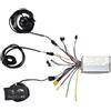 Generic Controller Motore brushless a Onda sinusoidale 25A 350W 24V/36V/48V con Display a LED S810 Set acceleratore PAS 12magneti for Riparazione Scooter elettrici
