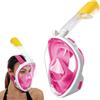 Generic Maschera integrale da snorkeling, con visuale a 180°, anti-appannamento, anti-perdite, con supporto per fotocamera rimovibile, per adulti e immersioni in superficie