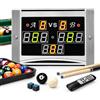 Generic Tabellone elettronico per Giochi di Biliardo, Snooker Pool,punteggio 0-199 | Contatore Punteggio Tavolo da Biliardo Pool LED, Telecomando Portata Inferiore a 30 M