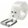 Baoblaze Cintura da Immersione in Silicone Regolabile Cintura Sub con Fibbia a Sgancio Rapido Flessibile Attrezzatura per Subacquei, Apneisti, Pesca Subacquea, Bianco, 1.5M