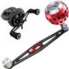 Generic Mulinello da pesca ergonomico in lega di alluminio leggera | Manico per canna da pesca per mulinelli da baitcasting acqua salata Sweetwater Surf Boat Trolling Openface Casting Jigging
