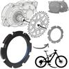 Fantic26 Anello di bloccaggio da 53 mm, anello di chiusura, corona Spider Service, dado compatibile con motori Avinox M1, M2, M2S