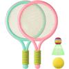 Tsawntd Racchette da Tennis per Bambini, Set da Tennis per Bambini per 2 Giocatori Include 2 Racchette e Palline, Corde in Nylon e Set da Badminton con Impugnatura Comoda per Genitori