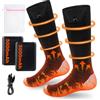 Mineup Calzini Riscaldanti Elettrici, 2×5000mAh Calze Riscaldate Ricaricabili, Calze Riscaldate Uomo Donna, 3 Livelli Di Calore, Lavabile Calz Scaldapiedi Per Sci, Ciclismo, Pesca, Campeggio, Unisex