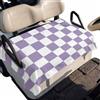 Generic Coprisedile Golf Cart Viola a Scacchi, 130 x 79 cm | Poliestere Traspirante