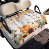 Generic Coprisedile Golf Cart Poliestere Motivo Zucche Arancioni | 130 x 79 cm