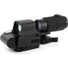 Aimsniper 558 Red Green Dot Sight con G45 5X Magnifier Combo con QD Mount, sgancio rapido, ottica olografica riflettente, 20 livelli di luminosità, lenti multi-rivestito, nero/FDE/A-TACS