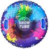 Generic Slittino da neve per adulti, 85 cm | Con manici, tubo gonfiabile da slittino per sci all'aperto, sport divertenti, ragazzi, ragazze, attività in famiglia