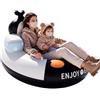 Generico Ciambelle da Neve per Bambini Slitta Gonfiabile In PVC Ispessito Con | Con Manici Snow Tube 2 Posti Per Ragazzi e Ragazze Slittino all'Aperto Sci Acqua Lago Piscina Sport Galleggi