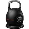 GORILLA SPORTS® Kettlebell Regolabile 2 a 20 kg 7 Livelli con Base | Kettlebell regolabile al posto di sette campane, pesi da 2 / 5 / 8 / 11 / 14 / 17 / 20 kg, base inclusa