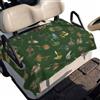 Generic Coprisedile Golf Cart Poliestere Motivo Fly Lures Verde | 130 x 79 cm