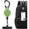 Generico Portachiavi Retrattile Cordino Portatile Robusto Multiuso | Portabadge Reel Clip Portachiavi Telefono Per Outdoor Pesca Trekking Arrampicata Sport Zaino Portafogli Donna Uomo