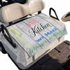 Generic Coprisedile Golf Cart Cucina Poliestere 130 x 79 cm | Misura Universale