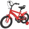 Bdneygtyr Bicicletta per bambini da 14 pollici, con ruote di supporto e manubrio | Impugnatura di controllo genitori per una guida sicura/manubrio regolabile