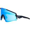 NAKED Optics FALCON - Occhiali sportivi per uomo e donna, occhiali da sole sportivi con protezione UV, fascia magnetica e lenti intercambiabili