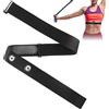 Lunhoo Cinghia toracica di ricambio per frequenza cardiaca, elastica e regolabile (65 cm - 95 cm), compatibile con Garmin, Polar H10/H9, Coospo e pancia, sensore di frequenza cardiaca