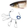 Generic Pesca Stringer | Heavy Duty antiruggine ad alta resistenza Holder Clip | | Anello per corda per spigola, salmone, per lago, fiume, barca, molo, riva, riva, ruscello, stagno, molo