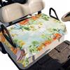 Generic Coprisedile Golf Cart Zucche Arancioni e Bianche 130x79 cm | Poliestere Traspirante