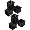 SAFIGLE 8 Pezzi Manicotti scorrevoli Fitness da 50 a 40 MM Neri | Inserto cavo in PP e PA, struttura a manicotto, riduce il peso e protegge il tubo, assorbe gli urti