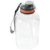 iplusmile Borraccia Sportiva Grande 1,6 in Plastica Manico e Coperchio | Riutilizzabile, per Bevande Fredde e Latte, Superficie Liscia Trasparente, Blu