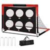Generisch Porta da calcio per il giardino, design pop rettangolare, giocattolo per | 120 cm di larghezza x 90 cm di altezza, pieghevole, rettangolare, porta da calcio per bambini, ragazze, allenamento sportivo