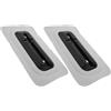 NUOBESTY 2 Pezzi Connettore per Pinna SUP in PVC per Base da 9 Pollici | Supporto Stabile, Montaggio Staffa e Cinghia, Base Centrale Rimovibile, per Acque Aperte e Pratica