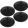 MAGICLULU 4 Pezzi Base in Gomma Nera per Sacco da Boxe, Supporto Stabile | Assorbimento Urti, Facile da Trasportare, per Kickboxing e Uso in Ufficio, Design Elegante