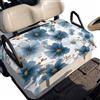 Generic Coprisedile Golf Cart Blu Floreale in Poliestere 130x79 cm | Taglia Universale