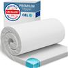 aktiv shop GmbH ELONEO topper in gel 100x190cm, topper per materasso in gel memory foam alto 5 cm, rivestimento in rete 3D traspirante, comodo topper per materasso per il letto