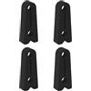 Gacqpli Silenziatore per portiera, 4 pezzi, copertura protettiva in silicone per serratura della porta, protezione laterale della porta dell'auto, per camper, camion, berlina, pendolari, brevi viaggi