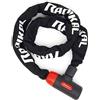 RADIKAL RKX120 Lucchetto Bici Antifurto, Catena 120cm ø8mm in Acciaio Cementato e Serratura con Chiave ad Alta Sicurezza, Lunga, Antigraffio, Antifurto Polivalente per Bici, Moto, Scooter