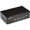 StarTech.com Switch KVM a 4 Porte HDMI - 4K 30Hz Doppio Display TASTIERA TEDESCA [SV431DHD4KU]