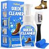 Halldeli Pulizia Scarpe Scamosciate, Kit Pulizia Scarpe con Spazzola Scarpe, 200ml Pulisci Scarpe per Camoscio, Nabuk, Maglia, Stivali, Ginnastica e Pelle, Pulire Scarpe Camoscio Sicuro e Delicato