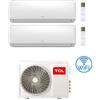 TCL Climatizzatore Condizionatore TCL Elite serie F Wifi R32 Dual Split Inverter 9000 + 18000 BTU con U.E. MT1821 Classe A++/A+