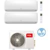 TCL Climatizzatore Condizionatore TCL Elite serie F Wifi R32 Dual Split Inverter 9000 + 18000 BTU con U.E. MT2730 Classe A++/A+