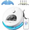 OKP L6 Aqua Robot Aspirapolvere Lavapavimenti 3 in 1 con Mappatura, 6000 Pa | 150 Min, Navigazione dToF, Zona vietata, Rilevamento Tappeti, Ideale per Tappeti/Pavimenti/Peli, WiFi 2.4G/5G, App, Alexa