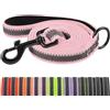 X XBEN Guinzaglio per Cani, 20MM-1,8M Guinzaglio Riflettente Resistente con Manico Imbottito, Guinzaglio Addestramento per per Cuccioli, Piccoli, Medi e Grandi, Con Fili di Gomma Morbida, Rosa
