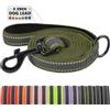 X XBEN Guinzaglio per Cani, 20MM-1,5M Guinzaglio Riflettente Resistente con Manico Imbottito, Guinzaglio Addestramento per per Cuccioli, Piccoli, Medi e Grandi, Con Fili di Gomma Morbida, Verde Oliva