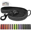X XBEN Guinzaglio per Cani, 1M 1,2M 1,8M 2M 2,2M 3M Guinzaglio Riflettente Resistente con Manico Imbottito, Guinzaglio Addestramento per per Cuccioli, Piccoli, Medi e Grandi, Con Fili di Gomma Morbida