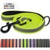 X XBEN Guinzaglio per Cani, 20MM-1,5M Guinzaglio Riflettente Resistente con Manico Imbottito, Guinzaglio Addestramento per per Cuccioli, Piccoli, Medi e Grandi, Con Fili di Gomma Morbida, Verde