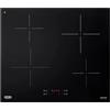 DeLonghi Piano cottura induzione PIN 62 DeLonghi 60 cm 4 zone Touch Control nero