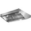 Ristotecno Cappa aspirante Snack centrale con motore, prof. 120 cm - Dim.cm. 120x140x45H