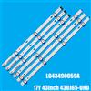 NONE Striscia di retroilluminazione a LED da 3 pezzi per LC 43490059 Un LC 43490058 A 43UJ635V 43UK6300PLB 43UJ651V 43UJ634V 43UJ630V 43UJ561V 43UJ655V