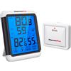 TempPro ThermoPro TP65C Stazione Meteorologica per Interni ed Esterni con Monitoraggio di Temperatura e Umidità e Funzione di Retroilluminazione