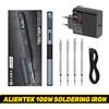 ALIENTEK T80P Saldatore Elettrico 100W Display Digitale Regolabile Sonno Automatico BGA Saldatore di Precisione Strumento di Riparazione
