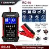 KONNWEI Caricabatterie per Auto KONNWEI RC-10 12V 10A 24V 5A Completamente Automatico con Ricarica Rapida e Riparazione a Impulsi per Batterie al Piombo-Acido AGM Gel